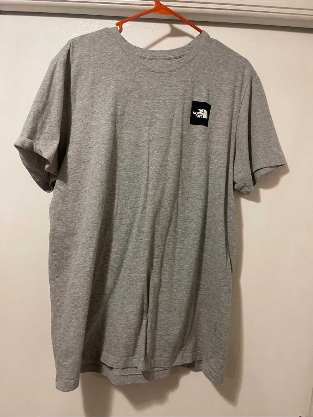 The North Face Gray Tee with Black Logo xl